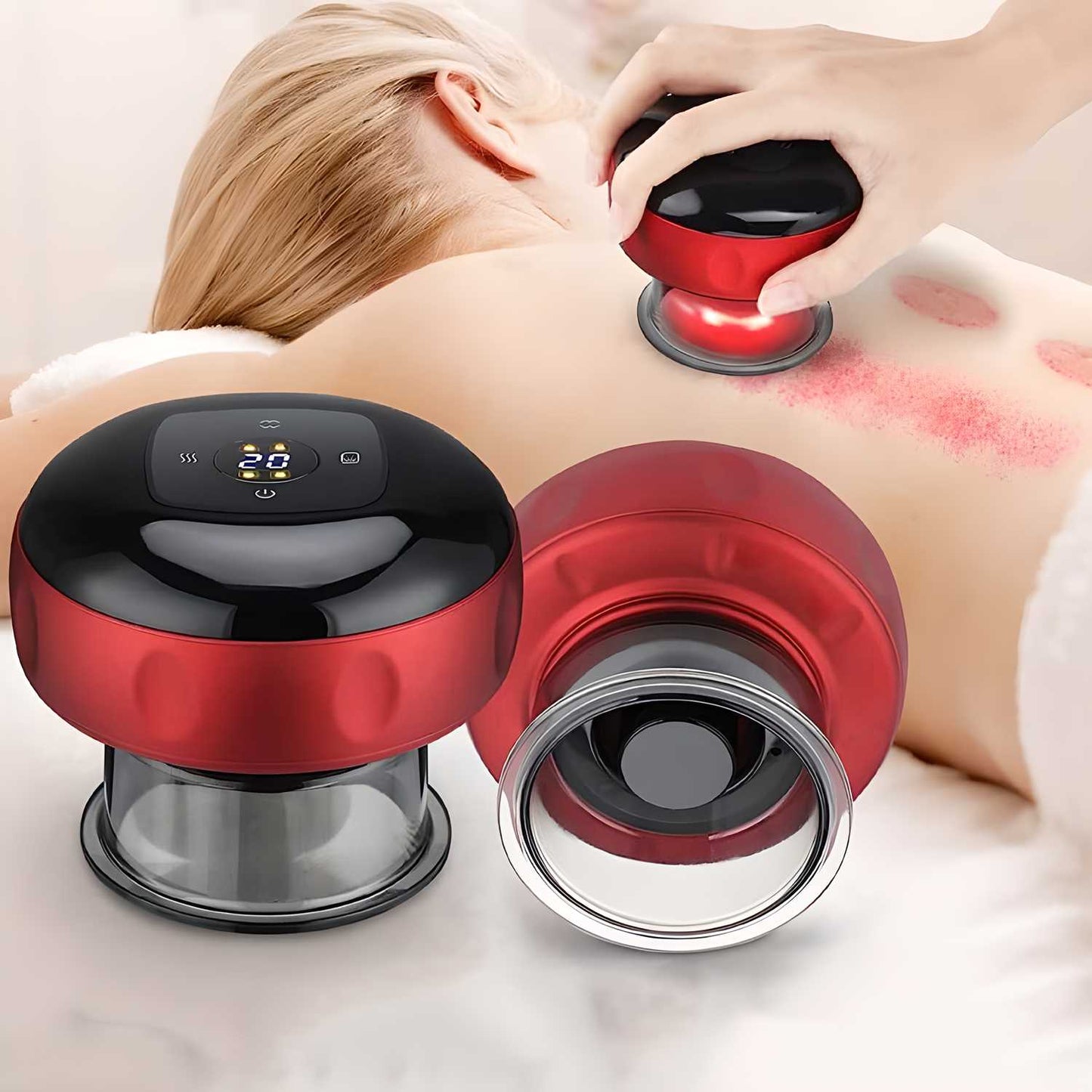 UrbanEase™ Electric Cupping Therapy Machine – 12-Level Suction & Heat