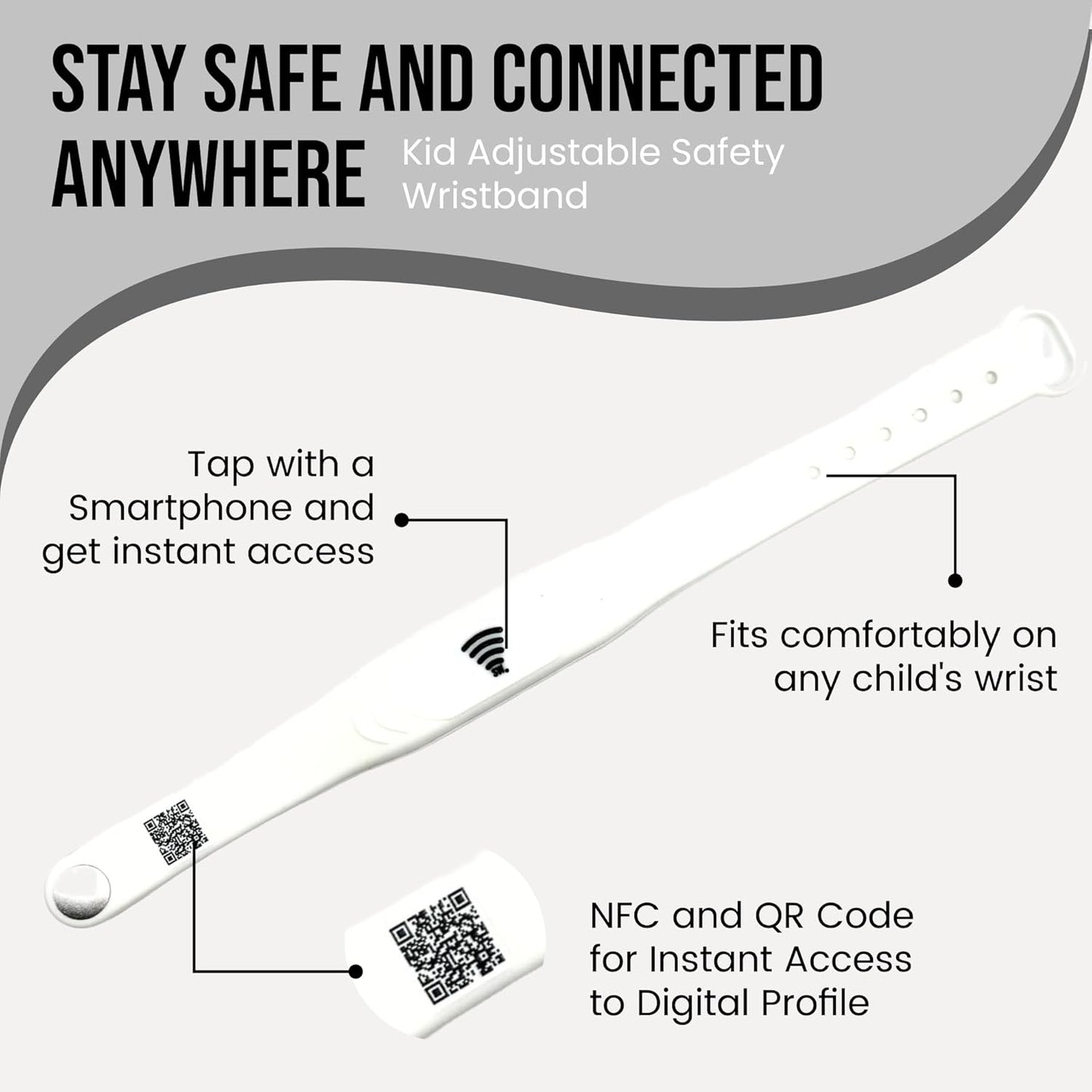 UrbanEase™ NFC Smart Band | Medical ID + Digital Business Card – No App Needed