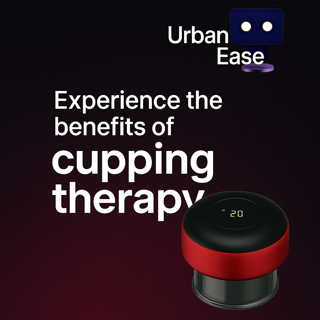 UrbanEase™ Electric Cupping Therapy Machine – 12-Level Suction & Heat