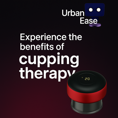 UrbanEase™ Electric Cupping Therapy Machine – 12-Level Suction & Heat