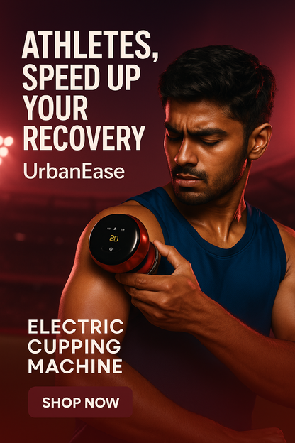 UrbanEase™ Electric Cupping Therapy Machine – 12-Level Suction & Heat