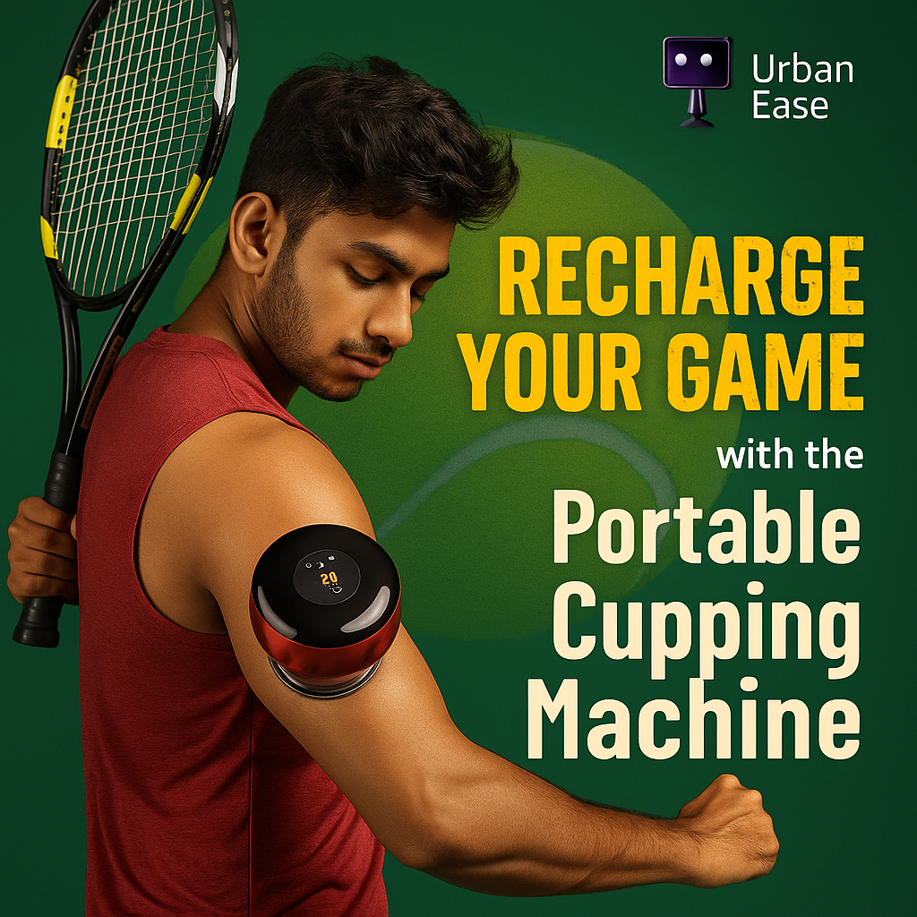 UrbanEase™ Electric Cupping Therapy Machine – 12-Level Suction & Heat