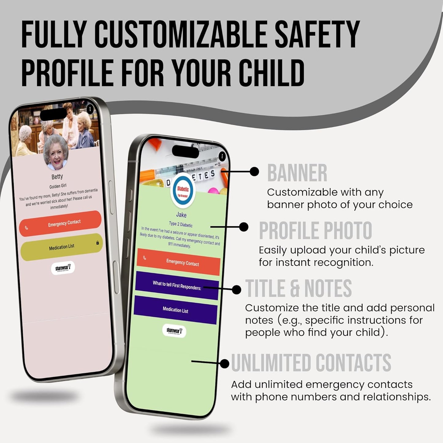 UrbanEase™ NFC Smart Band | Medical ID + Digital Business Card – No App Needed
